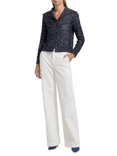 Kobi Halperin Women's Armand Speckled Cardigan - Navy | Thumbnail 2 Kobi Halperin Women's Armand Speckled Cardigan - Navy | Thumbnail 2