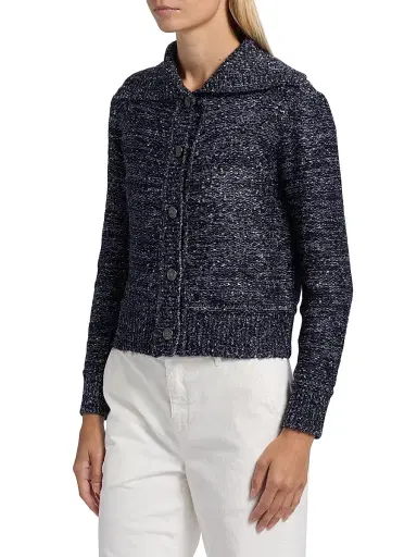 Kobi Halperin Women's Armand Speckled Cardigan - Navy | Thumbnail 4 Kobi Halperin Women's Armand Speckled Cardigan - Navy | Thumbnail 4