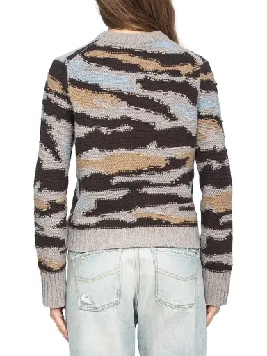 Zadig & Voltaire Women's Malty Merino Wool Camouflage Sweater - Dark Chocolate - Size Medium | Thumbnail 5 Zadig & Voltaire Women's Malty Merino Wool Camouflage Sweater - Dark Chocolate - Size Medium | Thumbnail 5