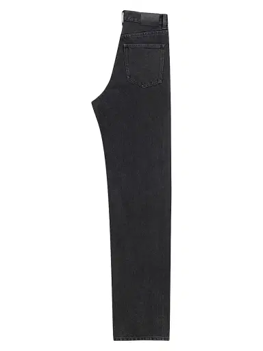 Saint Laurent Women's V-Waist Long Baggy Jeans - French Black | Thumbnail 2 Saint Laurent Women's V-Waist Long Baggy Jeans - French Black | Thumbnail 2