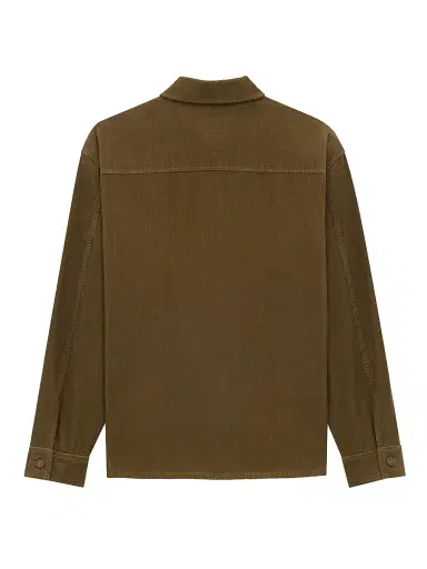 Saint Laurent Men's Overshirt in Corduroy - Hunting Kaki | Thumbnail 2 Saint Laurent Men's Overshirt in Corduroy - Hunting Kaki | Thumbnail 2