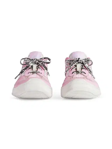 Balenciaga Women's Hamptons Medium Worn-Out Sneakers - Pink White | Thumbnail 4 Balenciaga Women's Hamptons Medium Worn-Out Sneakers - Pink White | Thumbnail 4