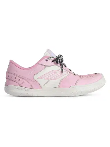 Balenciaga Women's Hamptons Medium Worn-Out Sneakers - Pink White | Thumbnail 1 Balenciaga Women's Hamptons Medium Worn-Out Sneakers - Pink White | Thumbnail 1