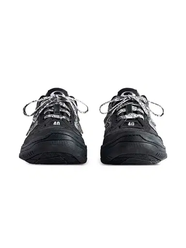 Balenciaga Women's Hamptons Worn-Out Sneakers - Black | Thumbnail 2 Balenciaga Women's Hamptons Worn-Out Sneakers - Black | Thumbnail 2