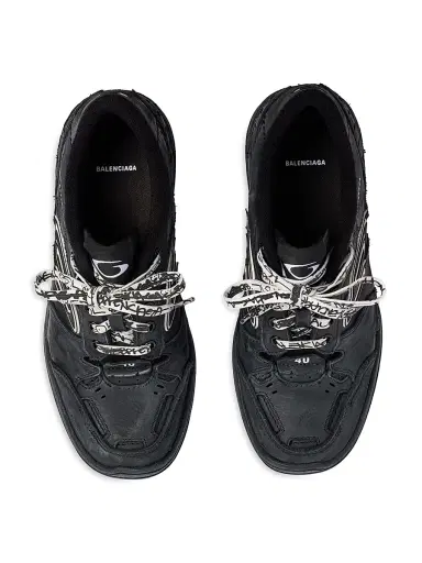 Balenciaga Women's Hamptons Worn-Out Sneakers - Black | Thumbnail 5 Balenciaga Women's Hamptons Worn-Out Sneakers - Black | Thumbnail 5