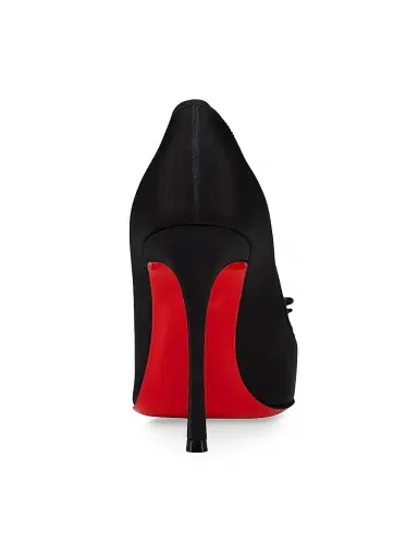 Christian Louboutin Women's Cassia Nodo 100MM Pumps - Black | Thumbnail 3 Christian Louboutin Women's Cassia Nodo 100MM Pumps - Black | Thumbnail 3