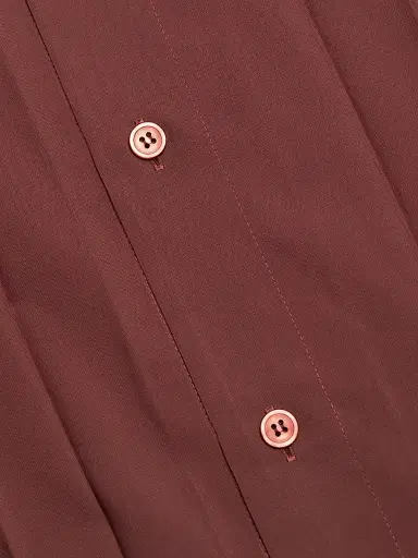 Homme Plissé Issey Miyake Men's Monthly Colors: August Edge Pleated Shirt - Brown | Thumbnail 7 Homme Plissé Issey Miyake Men's Monthly Colors: August Edge Pleated Shirt - Brown | Thumbnail 7