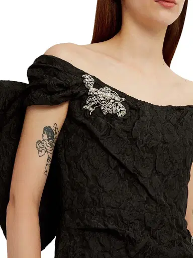 Erdem Women's Embellished Off-the-Shoulder Cocktail Dress | Thumbnail 4 Erdem Women's Embellished Off-the-Shoulder Cocktail Dress | Thumbnail 4