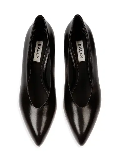 BALLY Women's Aline 55MM Leather Pumps - Black - Size 5 | Thumbnail 4 BALLY Women's Aline 55MM Leather Pumps - Black - Size 5 | Thumbnail 4