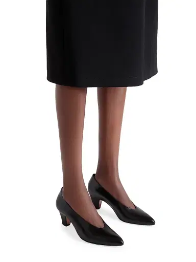 BALLY Women's Aline 55MM Leather Pumps - Black - Size 5 | Thumbnail 6 BALLY Women's Aline 55MM Leather Pumps - Black - Size 5 | Thumbnail 6