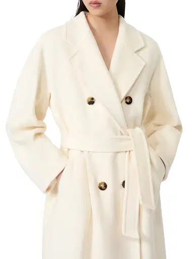 Max Mara Women's 101801 Icon Madame Wool Cashmere Double-Breasted Coat - Black | Thumbnail 18 Max Mara Women's 101801 Icon Madame Wool Cashmere Double-Breasted Coat - Black | Thumbnail 18