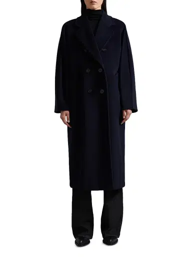 Max Mara Women's 101801 Icon Madame Wool Cashmere Double-Breasted Coat - Black | Thumbnail 28 Max Mara Women's 101801 Icon Madame Wool Cashmere Double-Breasted Coat - Black | Thumbnail 28