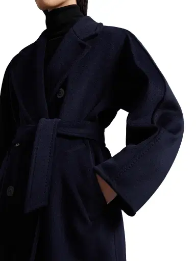 Max Mara Women's 101801 Icon Madame Wool Cashmere Double-Breasted Coat - Black | Thumbnail 30 Max Mara Women's 101801 Icon Madame Wool Cashmere Double-Breasted Coat - Black | Thumbnail 30