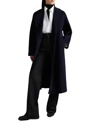 Max Mara Women's 101801 Icon Madame Wool Cashmere Double-Breasted Coat - Black | Thumbnail 32 Max Mara Women's 101801 Icon Madame Wool Cashmere Double-Breasted Coat - Black | Thumbnail 32