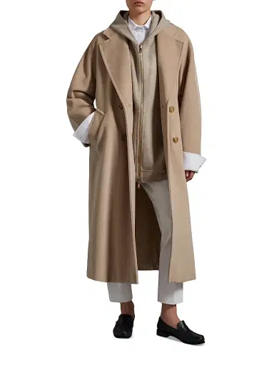 Max Mara Women's 101801 Icon Madame Wool Cashmere Double-Breasted Coat - Black | Thumbnail 40 Max Mara Women's 101801 Icon Madame Wool Cashmere Double-Breasted Coat - Black | Thumbnail 40