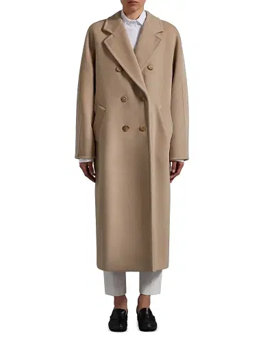 Max Mara Women's 101801 Icon Madame Wool Cashmere Double-Breasted Coat - Black | Thumbnail 41 Max Mara Women's 101801 Icon Madame Wool Cashmere Double-Breasted Coat - Black | Thumbnail 41