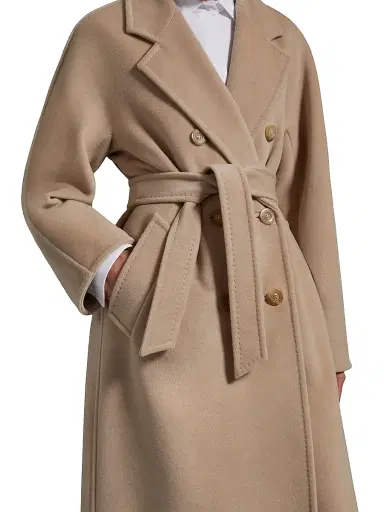 Max Mara Women's 101801 Icon Madame Wool Cashmere Double-Breasted Coat - Black | Thumbnail 43 Max Mara Women's 101801 Icon Madame Wool Cashmere Double-Breasted Coat - Black | Thumbnail 43
