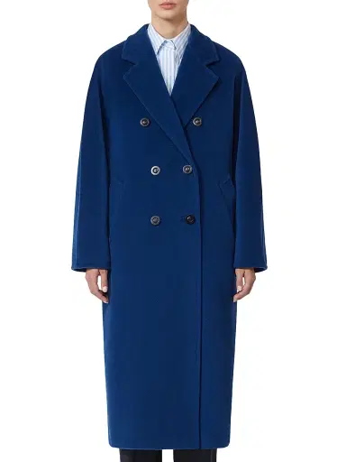 Max Mara Women's 101801 Icon Madame Wool Cashmere Double-Breasted Coat - Black | Thumbnail 9 Max Mara Women's 101801 Icon Madame Wool Cashmere Double-Breasted Coat - Black | Thumbnail 9