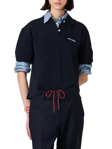 Miu Miu Women's Batavia Pants - Blue - Size 10 | Thumbnail 2 Miu Miu Women's Batavia Pants - Blue - Size 10 | Thumbnail 2