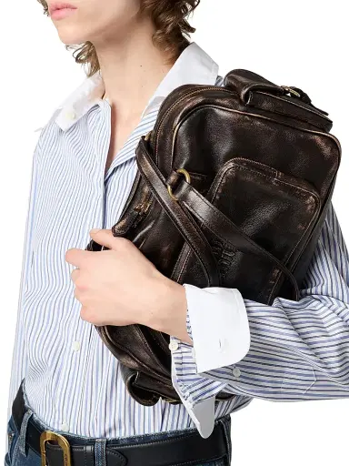 Miu Miu Women's Pocket Nappa Leather Shoulder Bag - Brown | Thumbnail 2 Miu Miu Women's Pocket Nappa Leather Shoulder Bag - Brown | Thumbnail 2