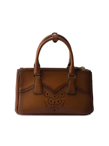 Prada Women's Galleria Leather Mini Top Handle Bag - Brown | Thumbnail 3 Prada Women's Galleria Leather Mini Top Handle Bag - Brown | Thumbnail 3