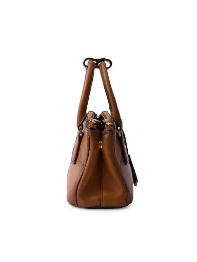 Prada Women's Galleria Leather Mini Top Handle Bag - Brown | Thumbnail 4 Prada Women's Galleria Leather Mini Top Handle Bag - Brown | Thumbnail 4