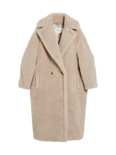 Max Mara Women's Teddy Bear Icon Coat in Alpaca and Wool - Beige | Thumbnail 1 Max Mara Women's Teddy Bear Icon Coat in Alpaca and Wool - Beige | Thumbnail 1
