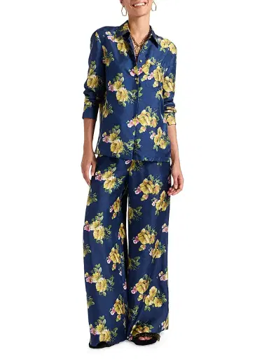 La DoubleJ Women's Palazzo Pants - Riptide Midnight Blue - Size XS | Thumbnail 3 La DoubleJ Women's Palazzo Pants - Riptide Midnight Blue - Size XS | Thumbnail 3