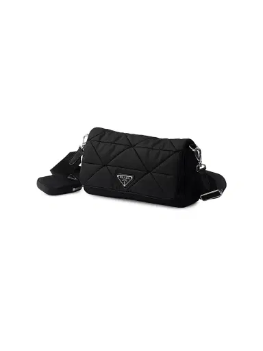 Prada Women's Padded Re-Nylon Shoulder Bag - Black | Thumbnail 2 Prada Women's Padded Re-Nylon Shoulder Bag - Black | Thumbnail 2