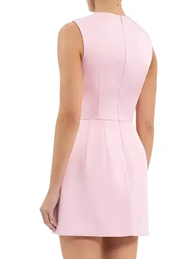 Rebecca Vallance Women's Aymee Bow Minidress - Soft Pink - Size 12 | Thumbnail 5 Rebecca Vallance Women's Aymee Bow Minidress - Soft Pink - Size 12 | Thumbnail 5