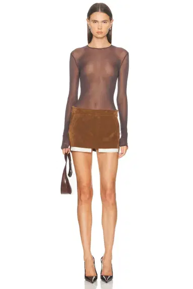 Rick Owens Fog Cutoff Mini Skirt | Thumbnail 5 Rick Owens Fog Cutoff Mini Skirt | Thumbnail 5
