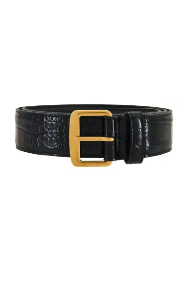 Saint Laurent Croc Embossed Belt | Thumbnail 3 Saint Laurent Croc Embossed Belt | Thumbnail 3