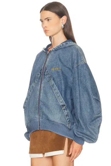 The Attico Denim Bomber Jacket | Thumbnail 2 The Attico Denim Bomber Jacket | Thumbnail 2