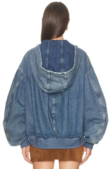 The Attico Denim Bomber Jacket | Thumbnail 3 The Attico Denim Bomber Jacket | Thumbnail 3