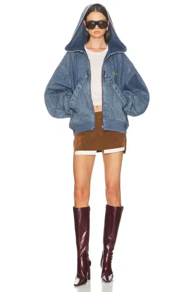 The Attico Denim Bomber Jacket | Thumbnail 4 The Attico Denim Bomber Jacket | Thumbnail 4