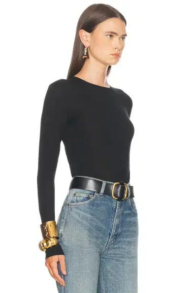 Saint Laurent Long Sleeve Sweater | Thumbnail 2 Saint Laurent Long Sleeve Sweater | Thumbnail 2