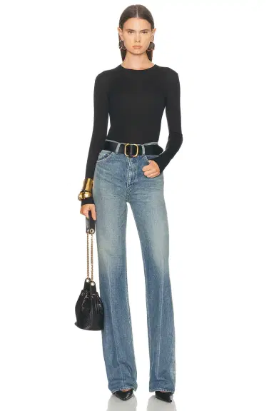 Saint Laurent Long Sleeve Sweater | Thumbnail 4 Saint Laurent Long Sleeve Sweater | Thumbnail 4