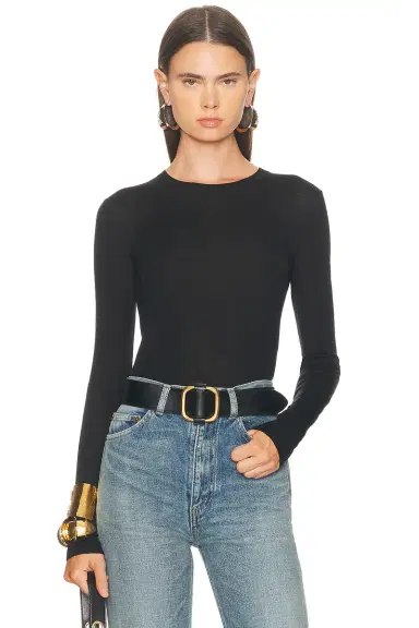 Saint Laurent Long Sleeve Sweater | Thumbnail 1 Saint Laurent Long Sleeve Sweater | Thumbnail 1