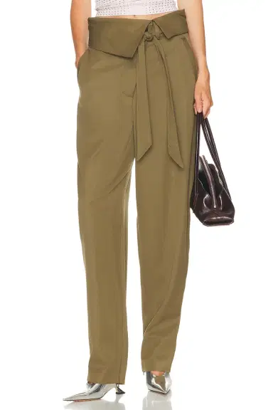 The Attico Folded Waist Long Pant | Thumbnail 1 The Attico Folded Waist Long Pant | Thumbnail 1