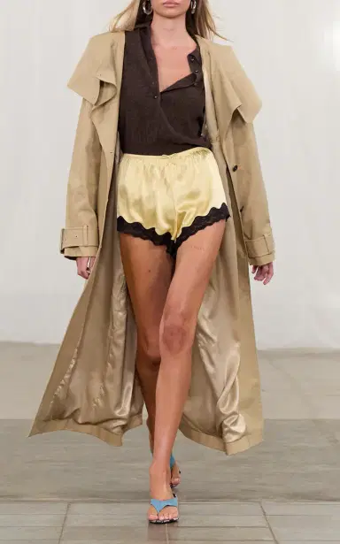 ROTATE ROTATE x Love Stories Lace-Trimmed Silk Shorts | Thumbnail 2 ROTATE ROTATE x Love Stories Lace-Trimmed Silk Shorts | Thumbnail 2
