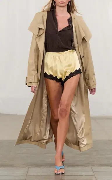 ROTATE ROTATE x Love Stories Lace-Trimmed Silk Shorts | Thumbnail 1 ROTATE ROTATE x Love Stories Lace-Trimmed Silk Shorts | Thumbnail 1