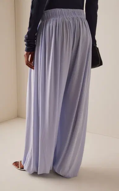 BIRROT Lay1 Gathered Crepe Wide-Leg Pants | Thumbnail 4 BIRROT Lay1 Gathered Crepe Wide-Leg Pants | Thumbnail 4