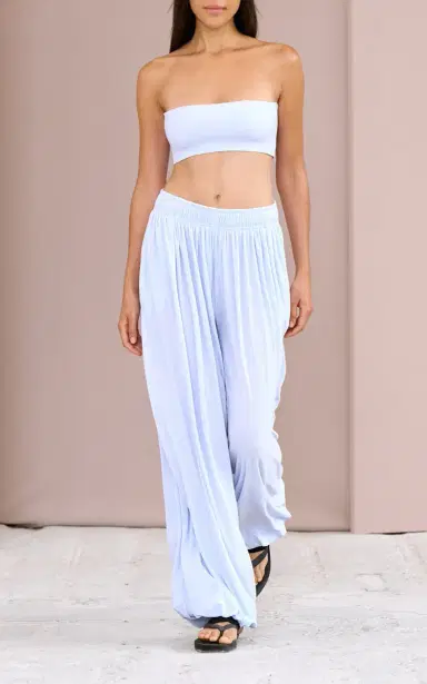 BIRROT Lay1 Gathered Crepe Wide-Leg Pants | Thumbnail 5 BIRROT Lay1 Gathered Crepe Wide-Leg Pants | Thumbnail 5
