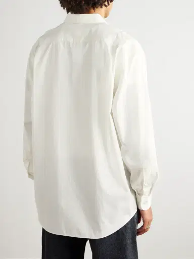 A.PRESSE Cotton and Silk-Blend Shirt - Men | Thumbnail 3 A.PRESSE Cotton and Silk-Blend Shirt - Men | Thumbnail 3