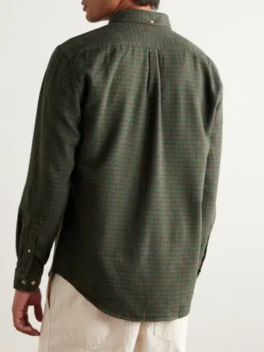 Portuguese Flannel Lago Button-Down Collar Checked Cotton-Flannel Shirt - Men | Thumbnail 3 Portuguese Flannel Lago Button-Down Collar Checked Cotton-Flannel Shirt - Men | Thumbnail 3