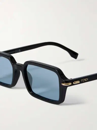 FENDI EYEWEAR Selleria Rectangle-frame Acetate Sunglasses | Thumbnail 4 FENDI EYEWEAR Selleria Rectangle-frame Acetate Sunglasses | Thumbnail 4
