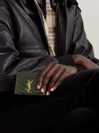 Saint Laurent Cassandre Matelassé Leather Cardholder | Thumbnail 2 Saint Laurent Cassandre Matelassé Leather Cardholder | Thumbnail 2
