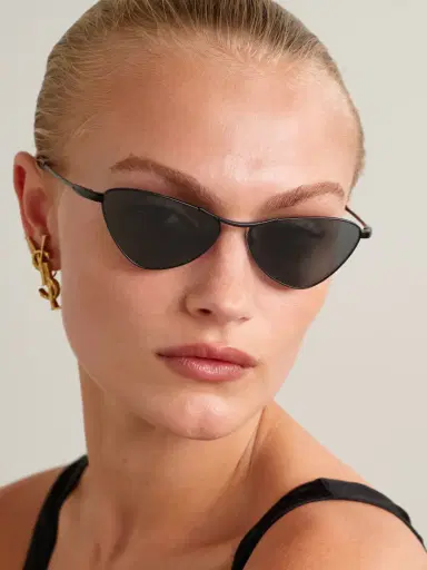 Saint Laurent Eyewear Cat-eye Metal Sunglasses | Thumbnail 2 Saint Laurent Eyewear Cat-eye Metal Sunglasses | Thumbnail 2