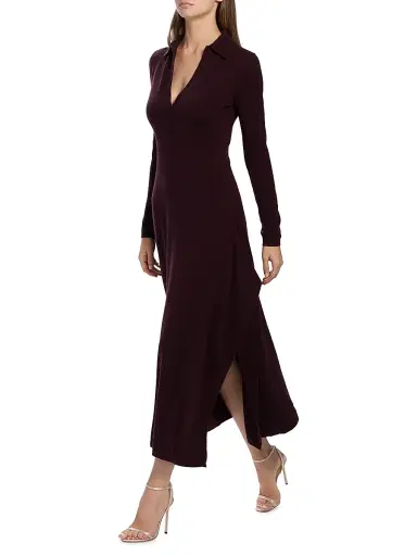 AKNVAS Women's Minerva Wool-Cashmere Midi-Dress - Chocolate | Thumbnail 2 AKNVAS Women's Minerva Wool-Cashmere Midi-Dress - Chocolate | Thumbnail 2