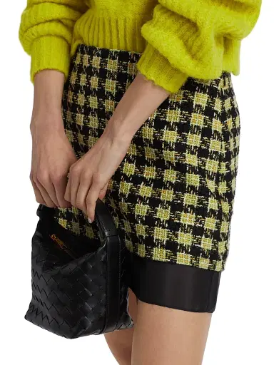 Toccin Women's Spencer Tweed & Organza Miniskirt - Jet Citron Multi | Thumbnail 6 Toccin Women's Spencer Tweed & Organza Miniskirt - Jet Citron Multi | Thumbnail 6